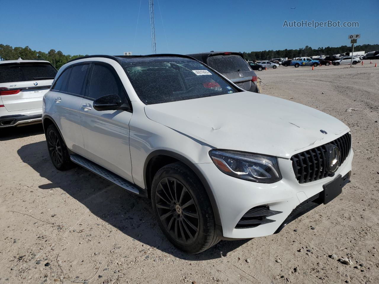 2019 Mercedes-benz Glc 300 White vin: WDC0G4JBXKV178338