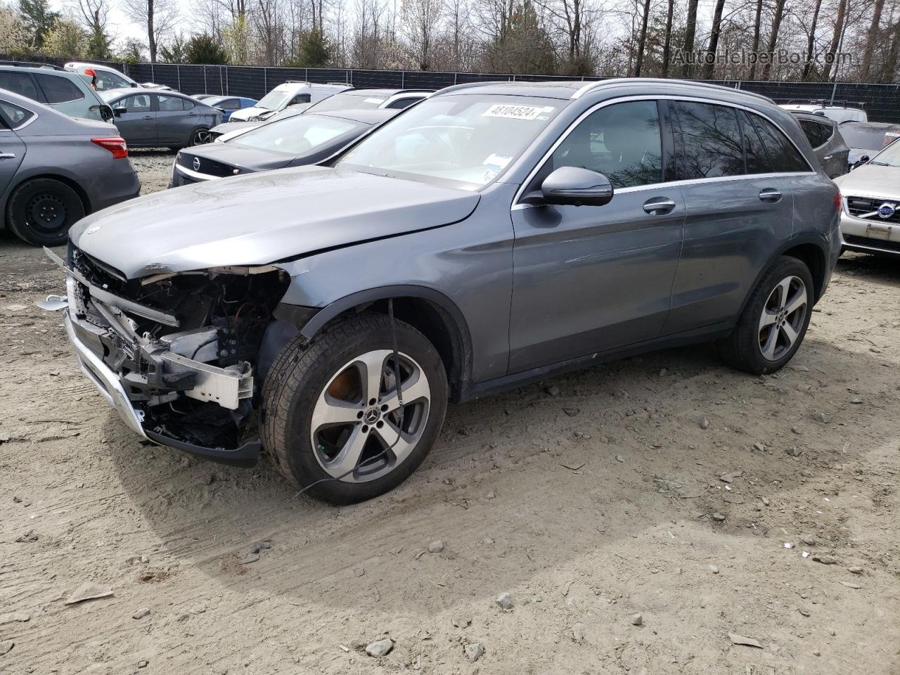 2019 Mercedes-benz Glc 300 4matic Gray vin: WDC0G4KB0K1000508