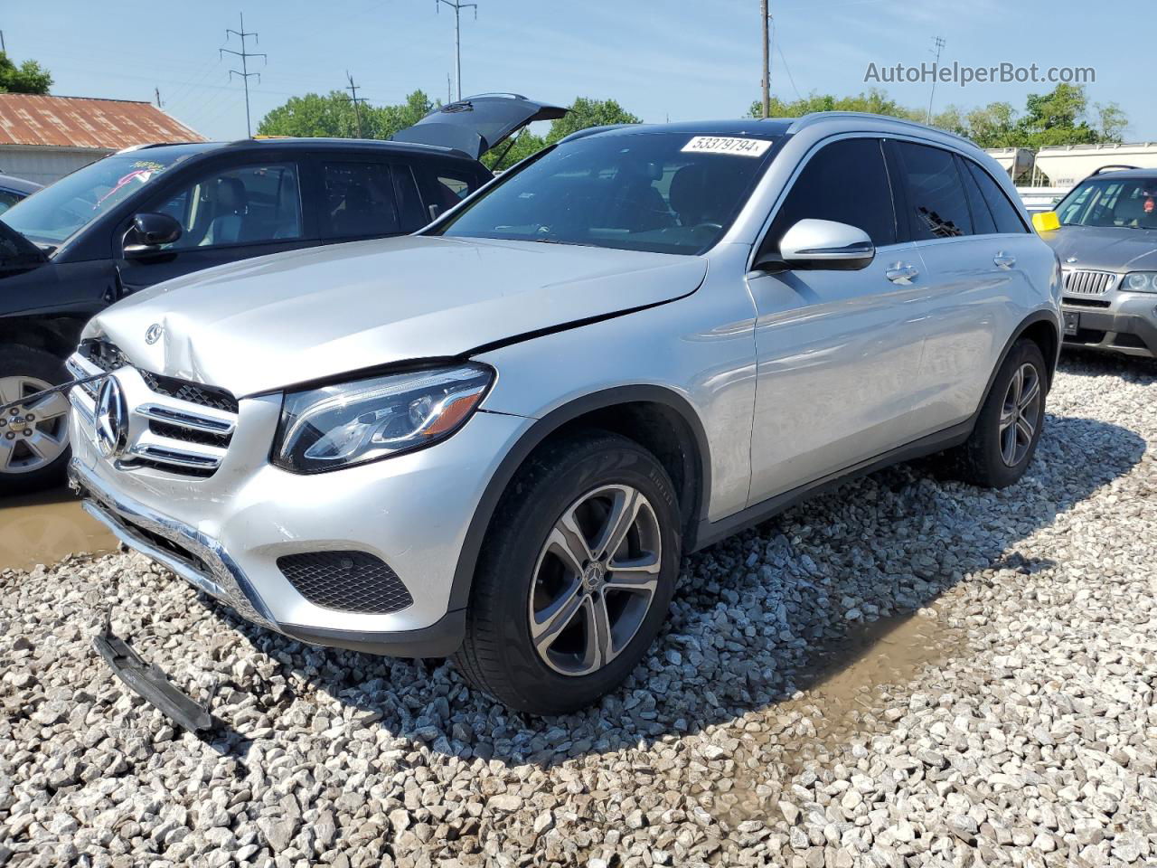 2019 Mercedes-benz Glc 300 4matic Silver vin: WDC0G4KB0KF571340