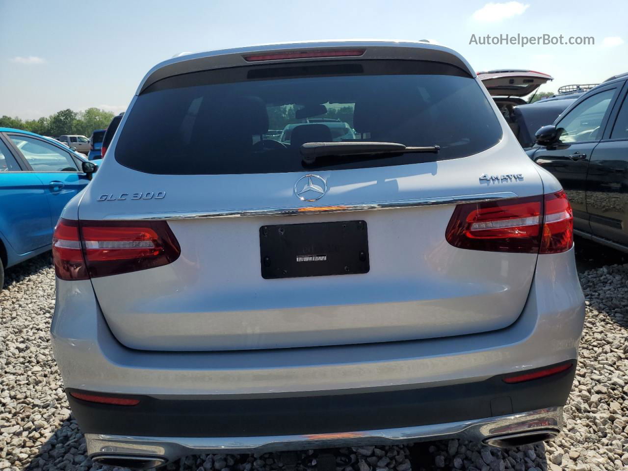 2019 Mercedes-benz Glc 300 4matic Silver vin: WDC0G4KB0KF571340