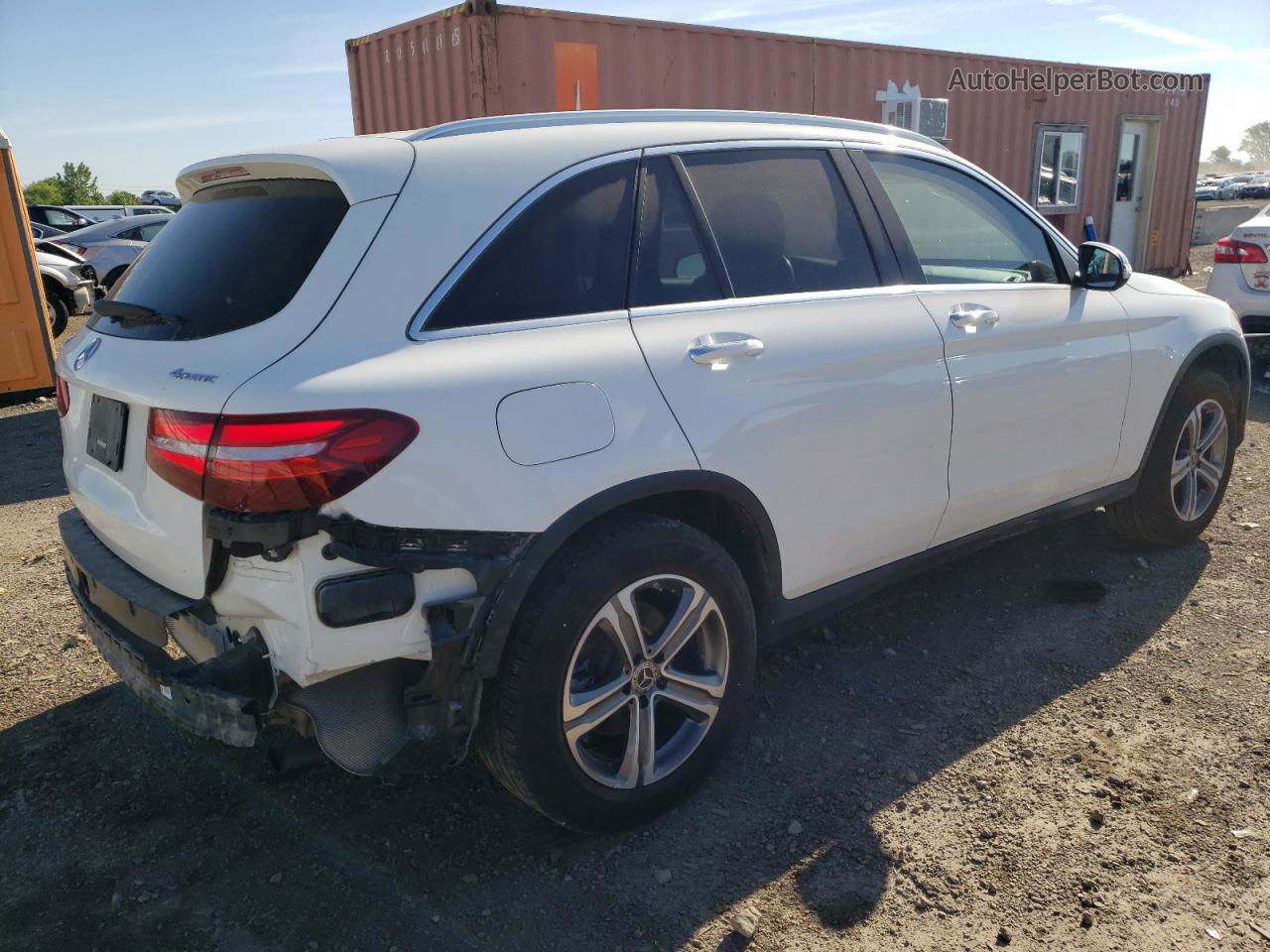 2019 Mercedes-benz Glc 300 4matic White vin: WDC0G4KB0KF656162