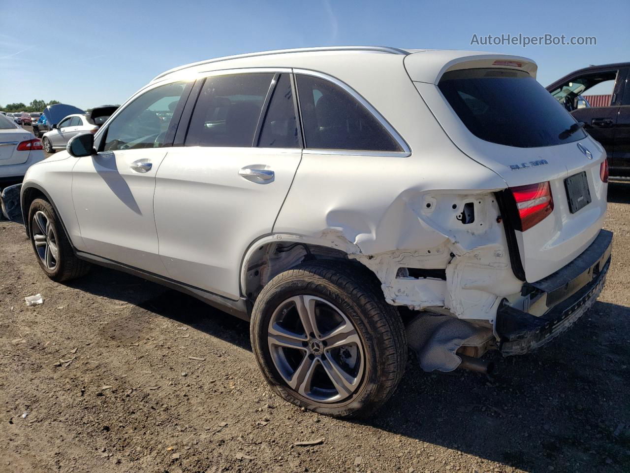 2019 Mercedes-benz Glc 300 4matic Белый vin: WDC0G4KB0KF656162