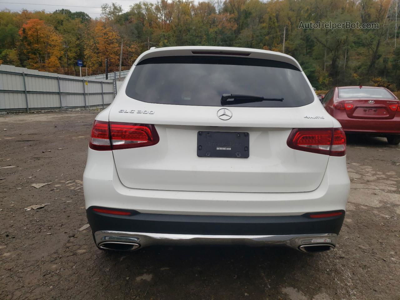 2019 Mercedes-benz Glc 300 4matic White vin: WDC0G4KB0KV135495