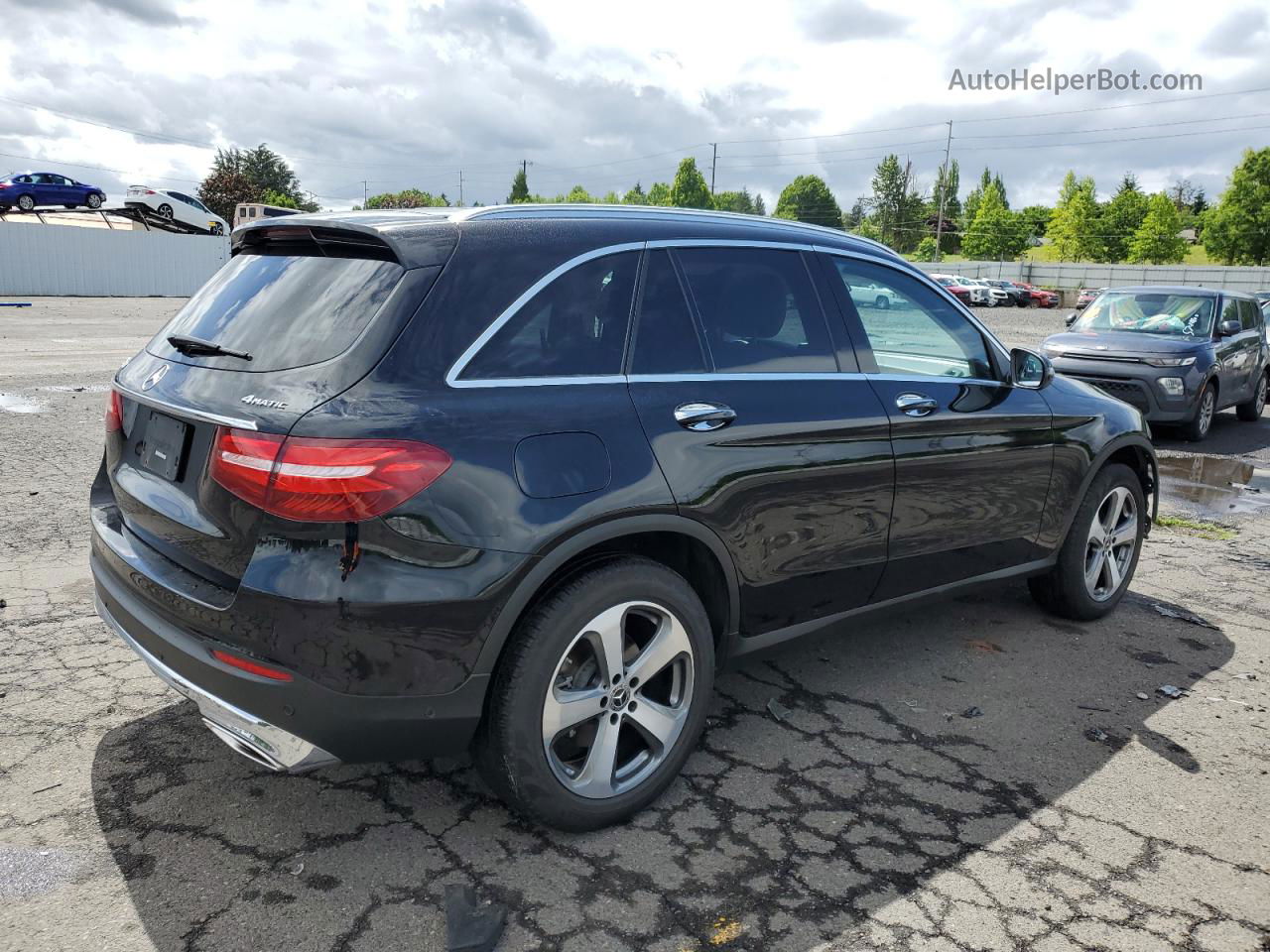 2019 Mercedes-benz Glc 300 4matic Black vin: WDC0G4KB0KV164821