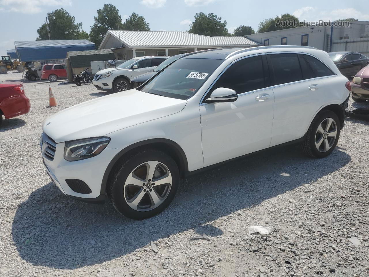 2019 Mercedes-benz Glc 300 4matic White vin: WDC0G4KB0KV189959