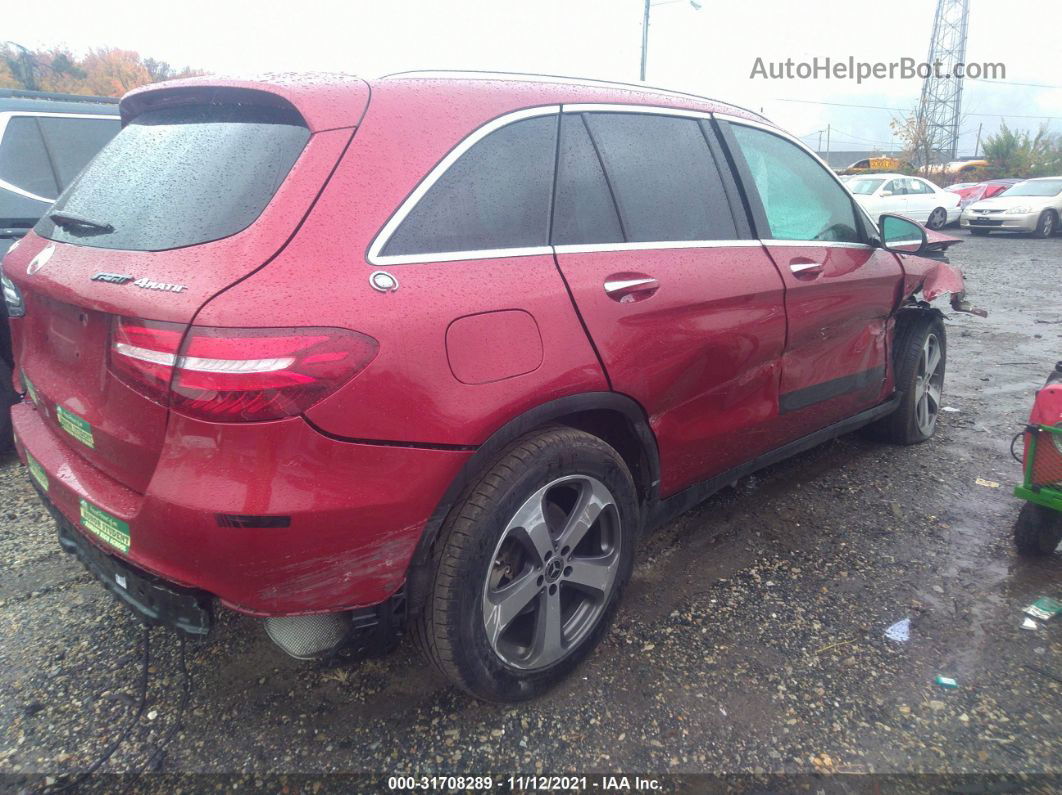 2018 Mercedes-benz Glc Glc 300 Red vin: WDC0G4KB1JV096947