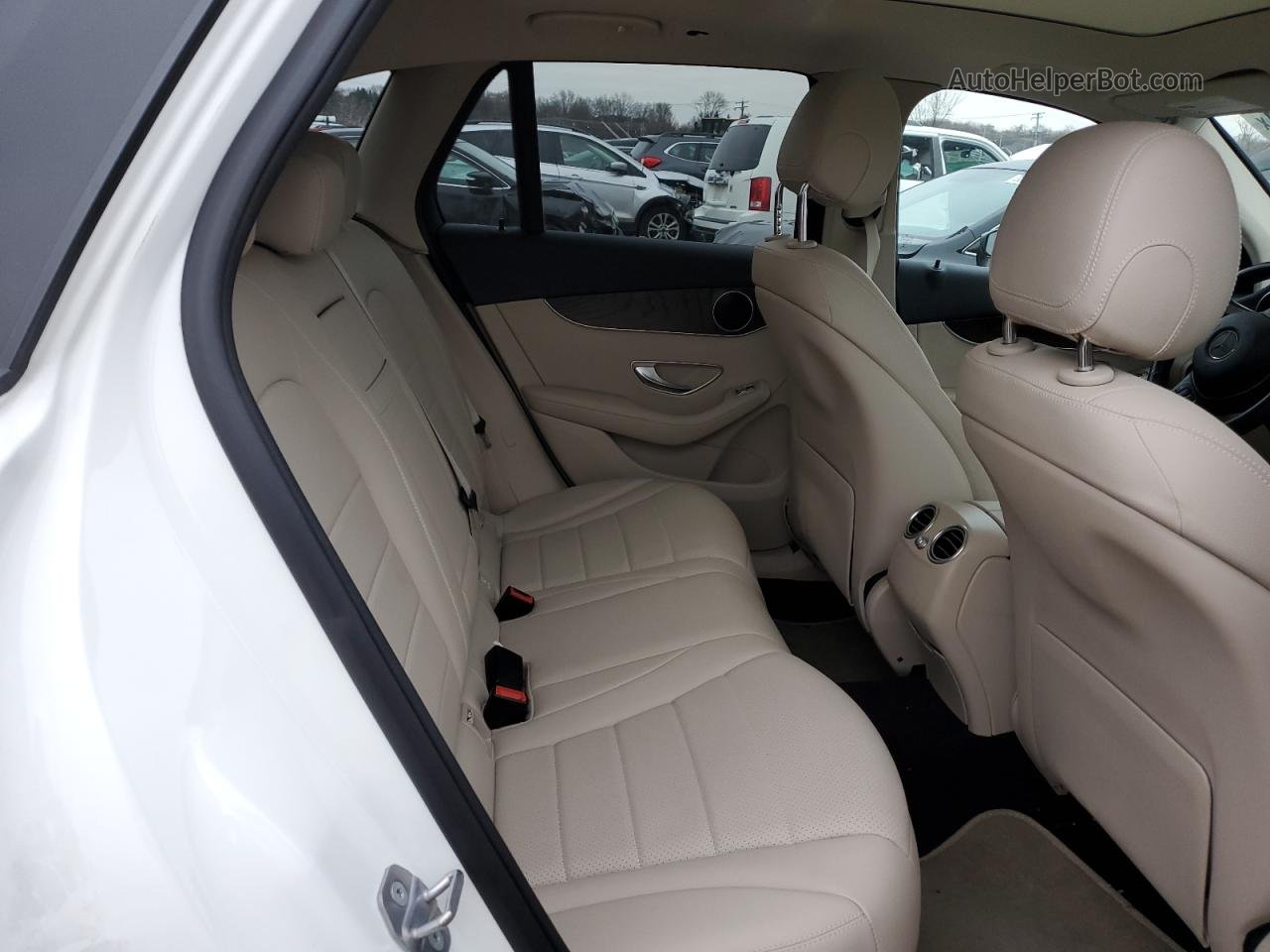 2019 Mercedes-benz Glc 300 4matic White vin: WDC0G4KB1KF631321