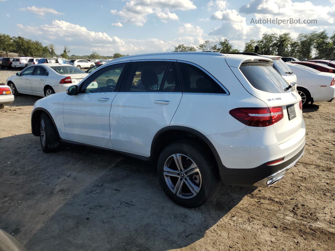 2019 Mercedes-benz Glc 300 4matic White vin: WDC0G4KB1KF643839