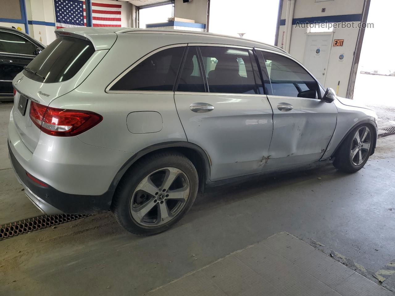 2019 Mercedes-benz Glc 300 4matic Silver vin: WDC0G4KB1KV186343