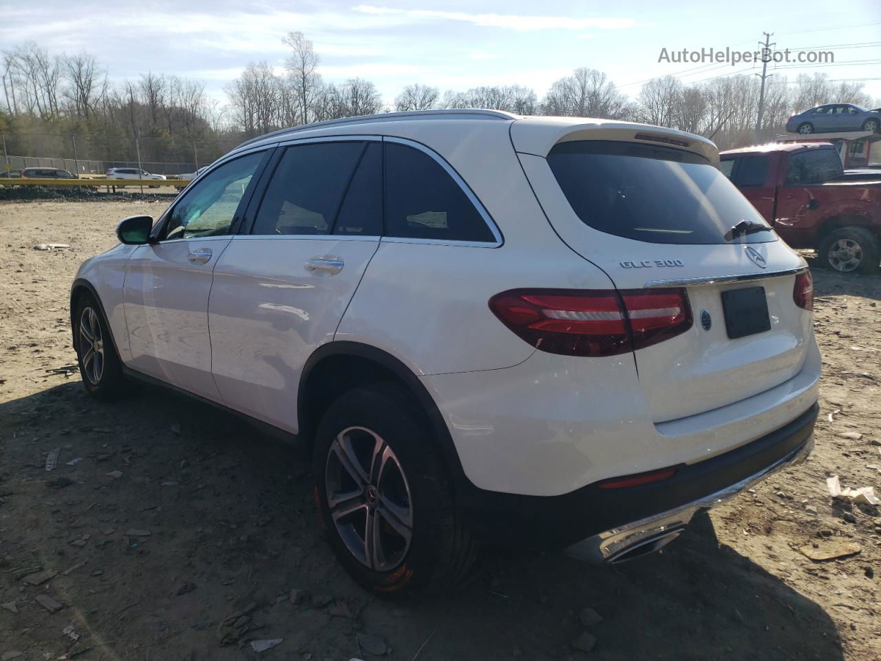 2019 Mercedes-benz Glc 300 4matic White vin: WDC0G4KB1KV195866