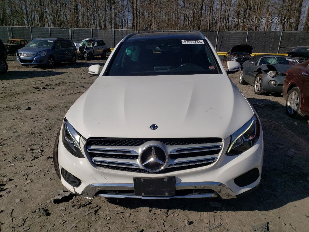 2019 Mercedes-benz Glc 300 4matic White vin: WDC0G4KB1KV195866