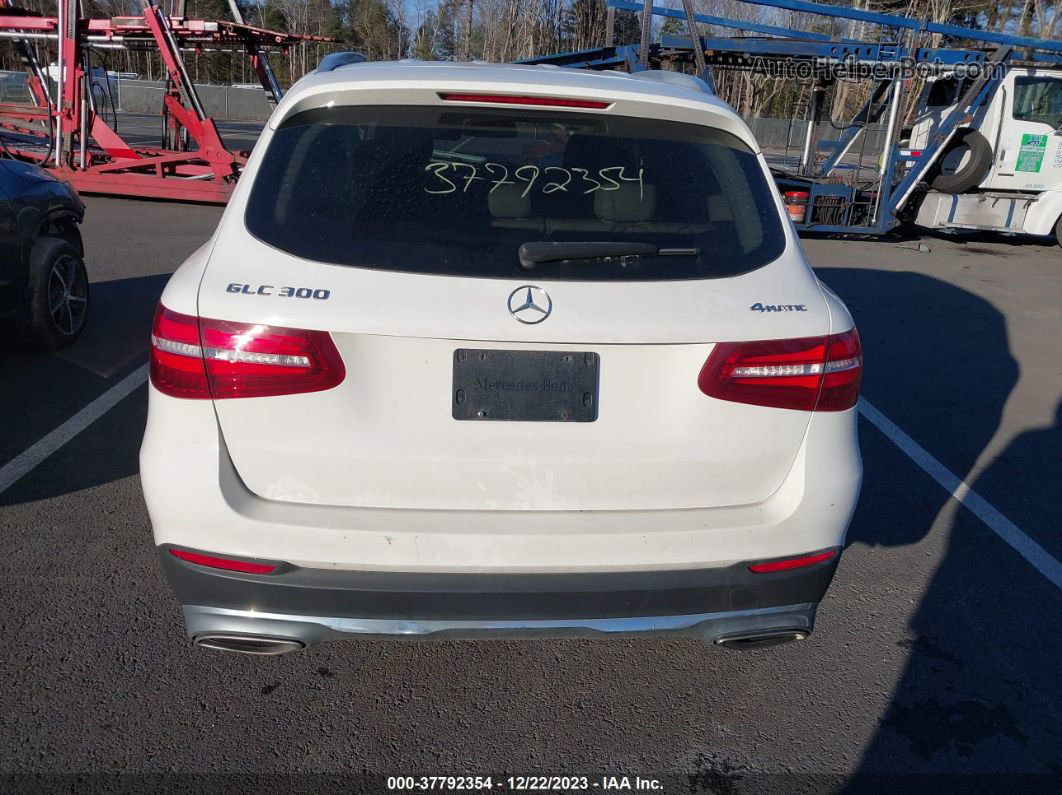 2019 Mercedes-benz Glc 300 4matic White vin: WDC0G4KB2KF615886