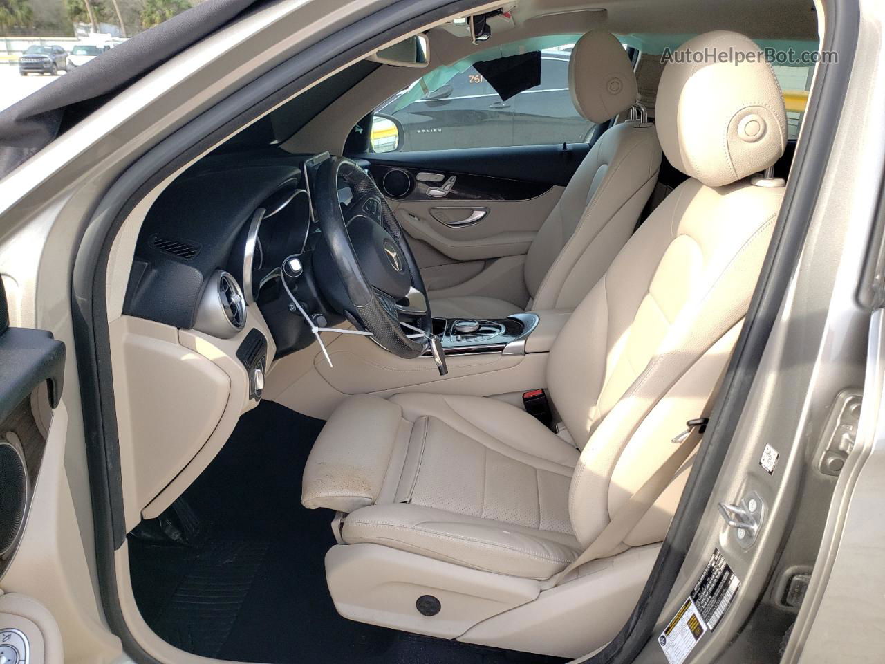 2019 Mercedes-benz Glc 300 4matic Beige vin: WDC0G4KB2KV175271