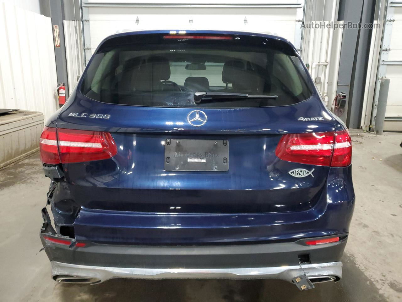 2019 Mercedes-benz Glc 300 4matic Blue vin: WDC0G4KB2KV184679