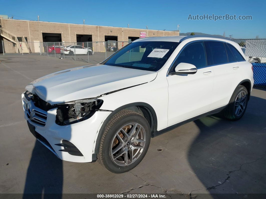 2019 Mercedes-benz Glc 300 4matic White vin: WDC0G4KB3KF542754