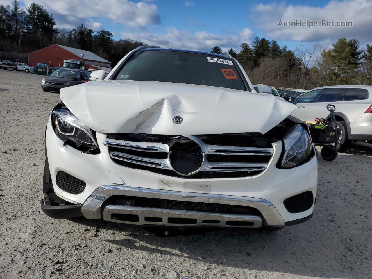 2019 Mercedes-benz Glc 300 4matic White vin: WDC0G4KB4KF669206