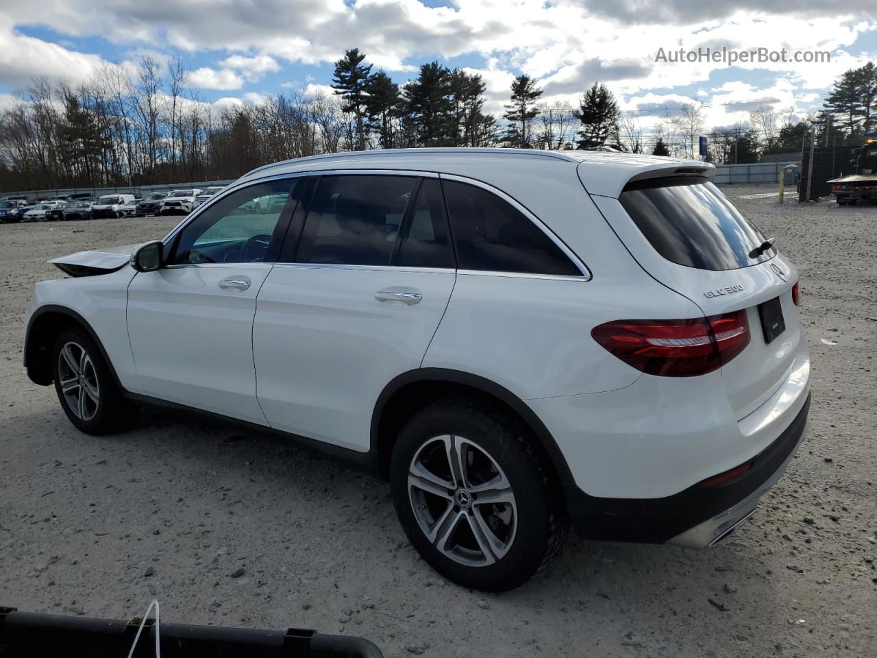 2019 Mercedes-benz Glc 300 4matic White vin: WDC0G4KB4KF669206