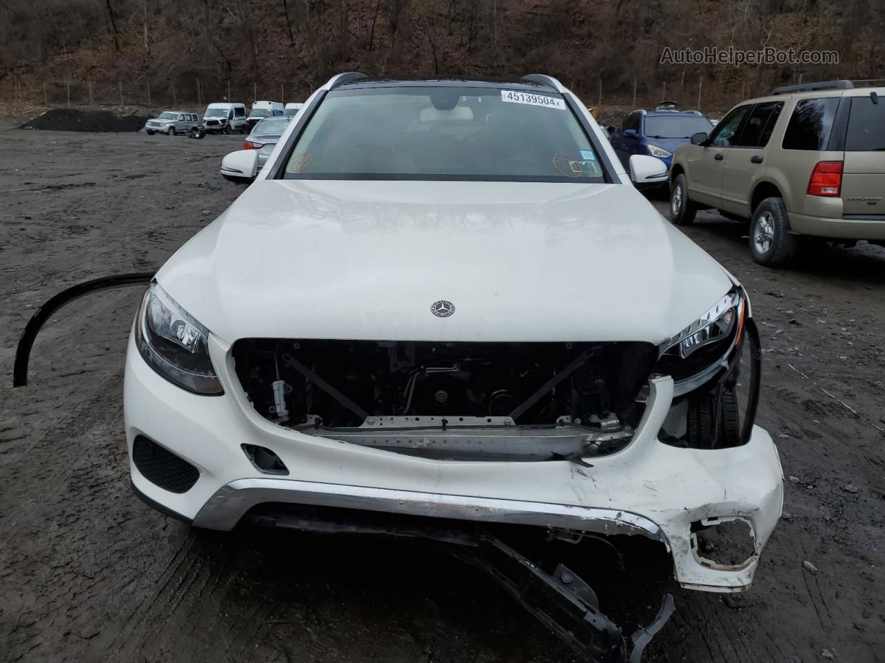 2019 Mercedes-benz Glc 300 4matic White vin: WDC0G4KB4KV133586