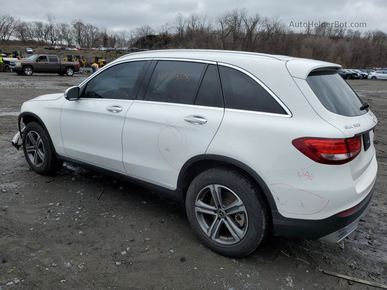 2019 Mercedes-benz Glc 300 4matic White vin: WDC0G4KB4KV133586