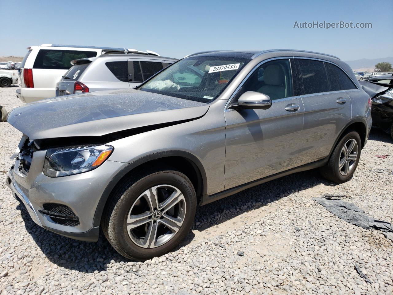 2019 Mercedes-benz Glc 300 4matic Серебряный vin: WDC0G4KB4KV136990