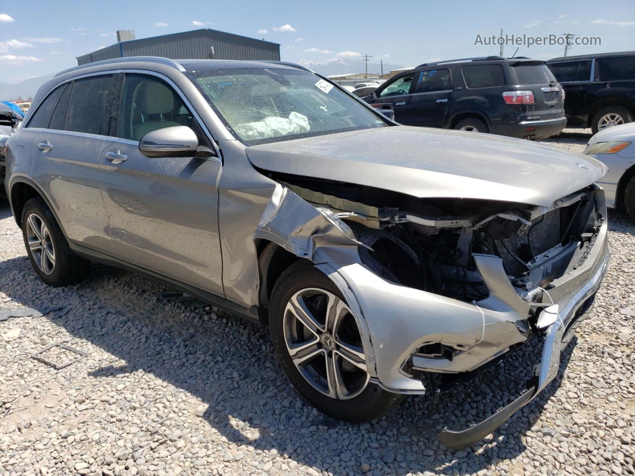 2019 Mercedes-benz Glc 300 4matic Silver vin: WDC0G4KB4KV136990