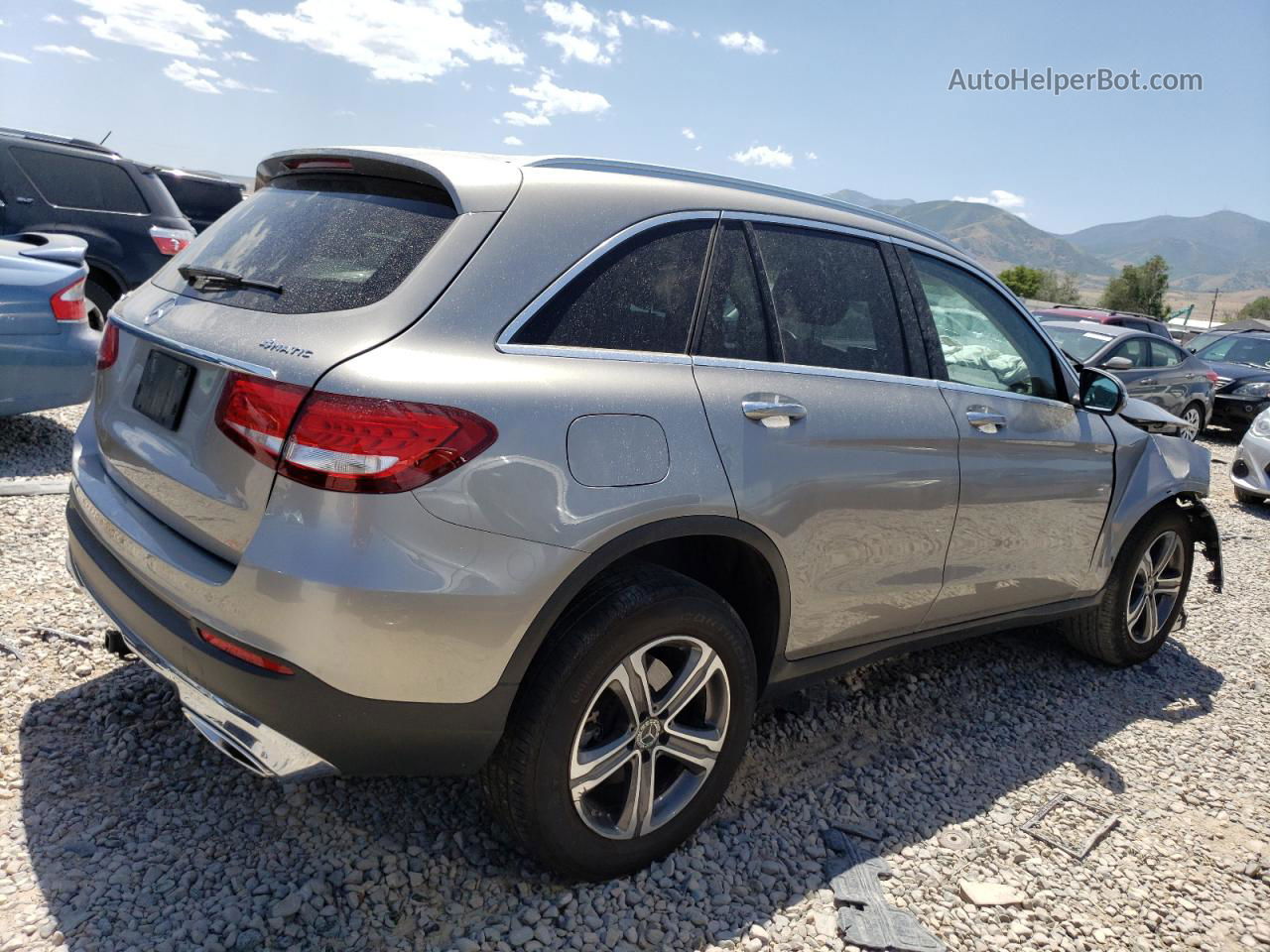 2019 Mercedes-benz Glc 300 4matic Silver vin: WDC0G4KB4KV136990