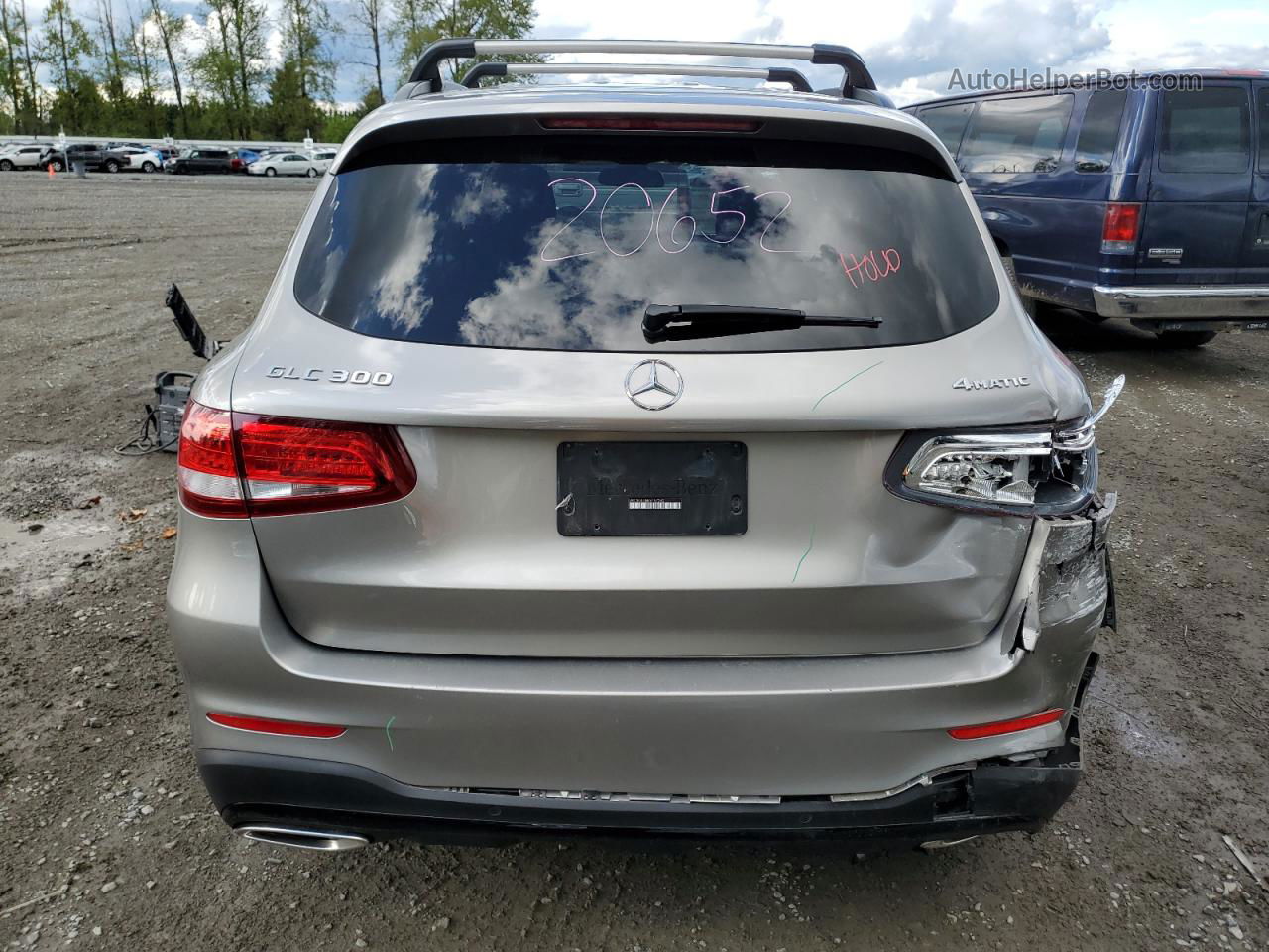 2019 Mercedes-benz Glc 300 4matic Silver vin: WDC0G4KB4KV157242