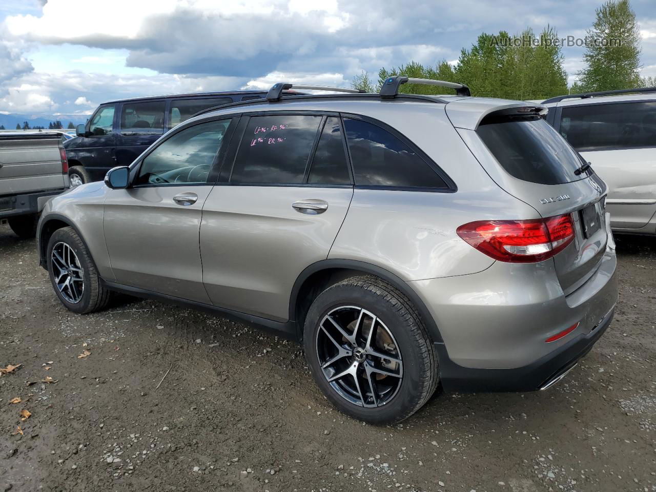 2019 Mercedes-benz Glc 300 4matic Silver vin: WDC0G4KB4KV157242