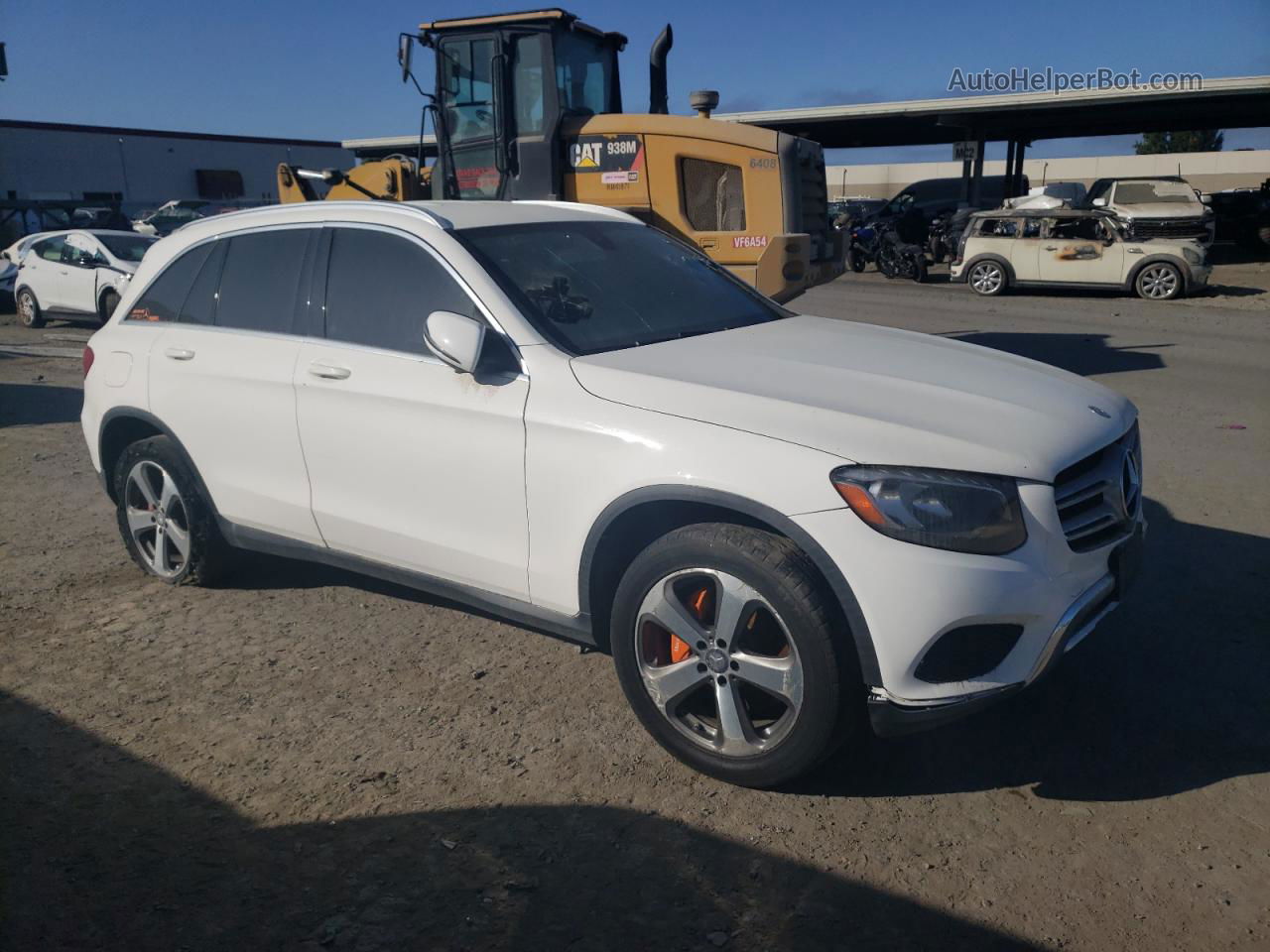 2016 Mercedes-benz Glc 300 4matic White vin: WDC0G4KB5GF032459