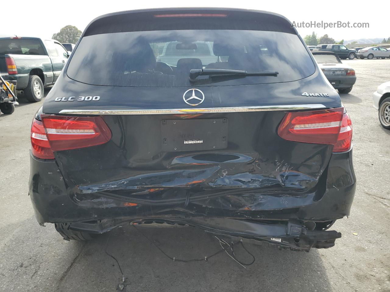 2019 Mercedes-benz Glc 300 4matic Black vin: WDC0G4KB5KF542335