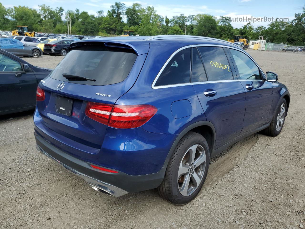 2019 Mercedes-benz Glc 300 4matic Blue vin: WDC0G4KB5KF569597