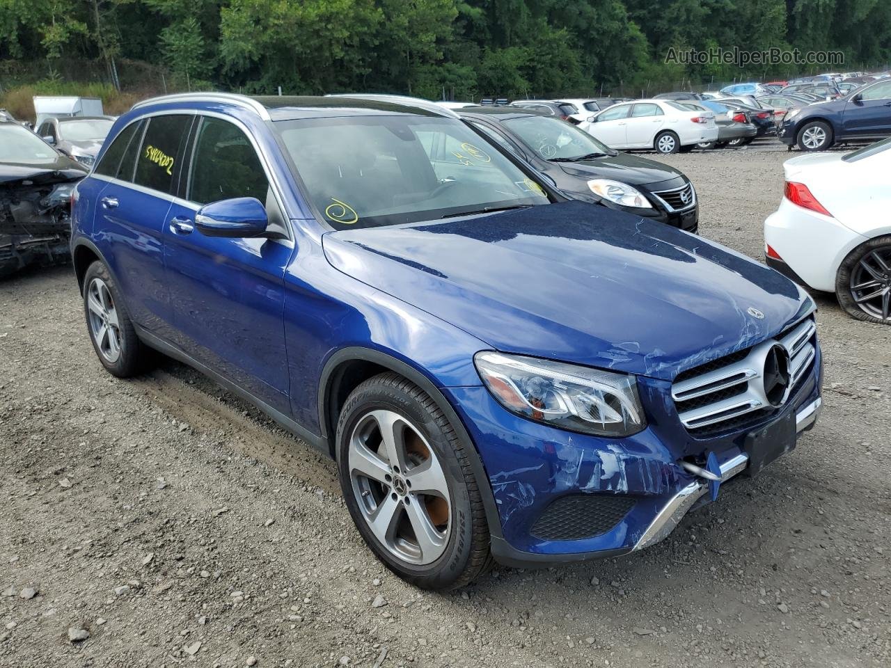 2019 Mercedes-benz Glc 300 4matic Blue vin: WDC0G4KB5KF569597