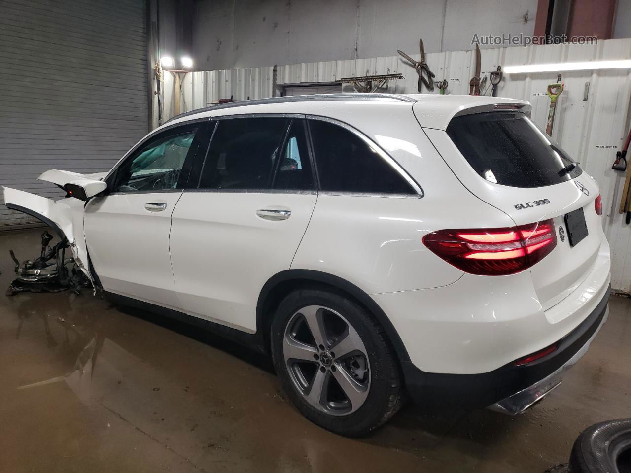 2019 Mercedes-benz Glc 300 4matic White vin: WDC0G4KB5KV156701