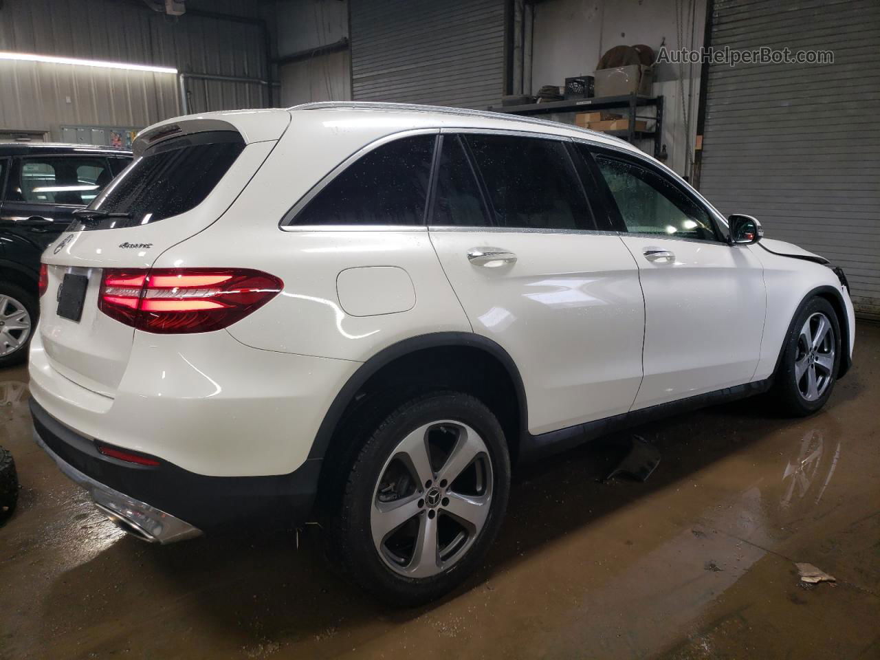 2019 Mercedes-benz Glc 300 4matic White vin: WDC0G4KB5KV156701