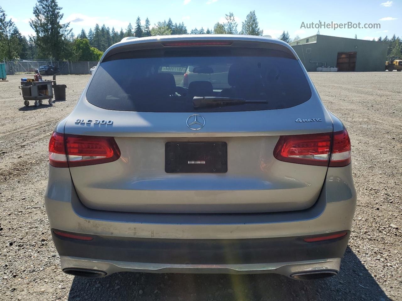 2019 Mercedes-benz Glc 300 4matic Silver vin: WDC0G4KB5KV178195