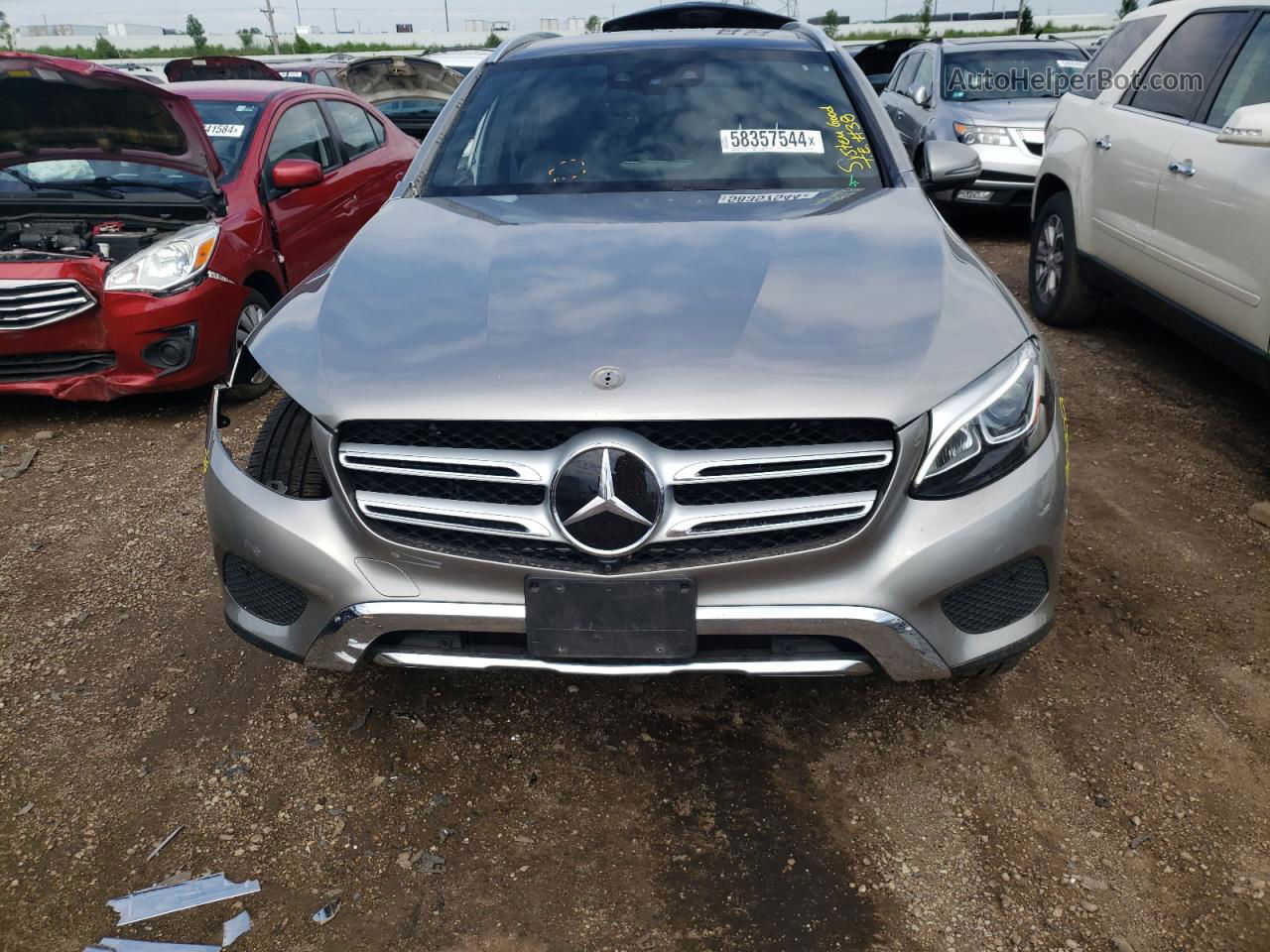 2019 Mercedes-benz Glc 300 4matic Silver vin: WDC0G4KB5KV183641