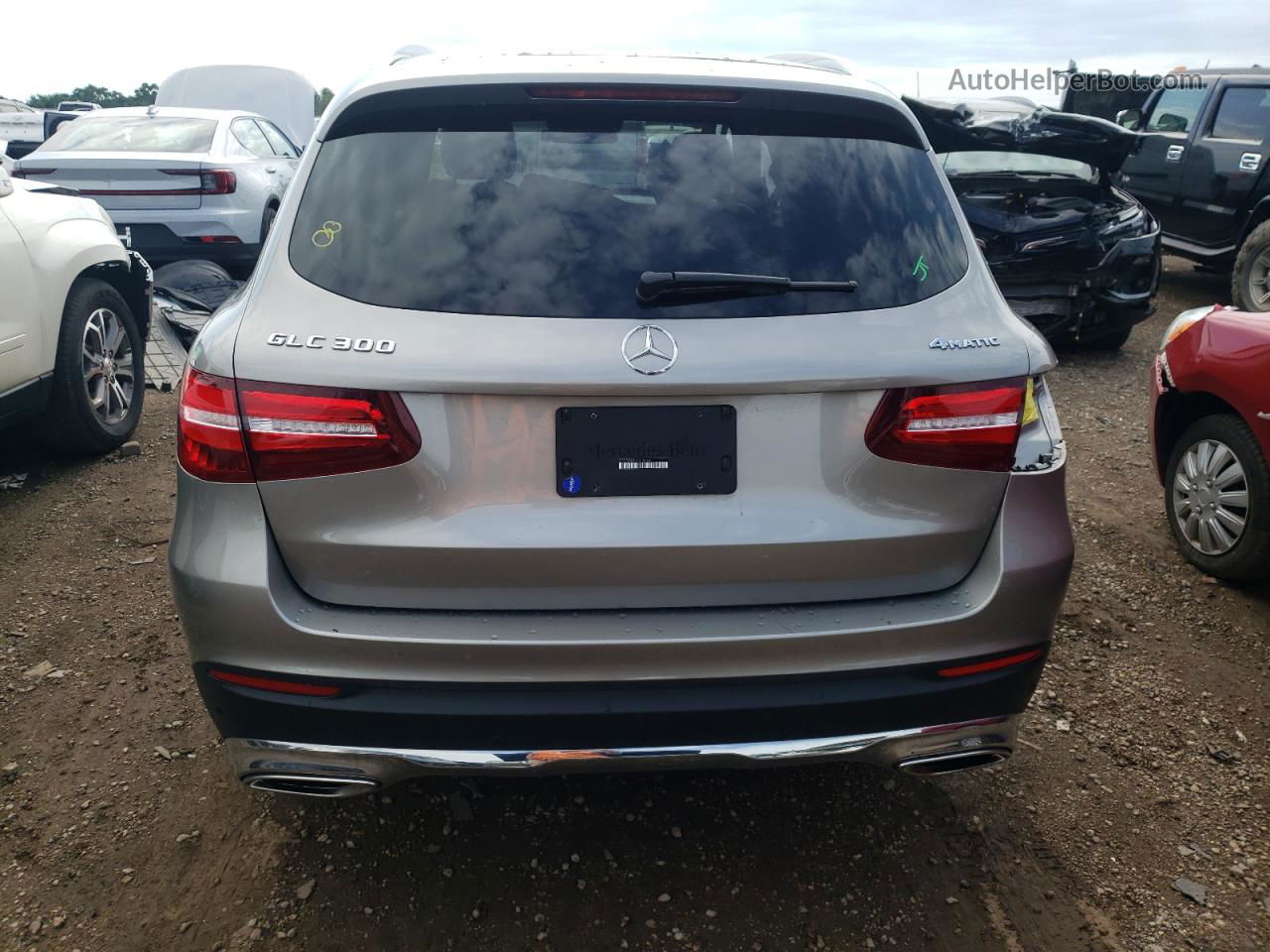 2019 Mercedes-benz Glc 300 4matic Silver vin: WDC0G4KB5KV183641