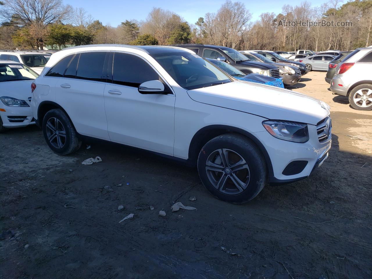 2016 Mercedes-benz Glc 300 4matic White vin: WDC0G4KB6GF084392