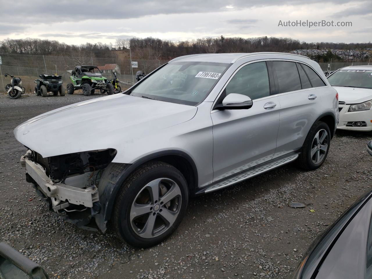 2016 Mercedes-benz Glc 300 4matic Серебряный vin: WDC0G4KB6GF089592