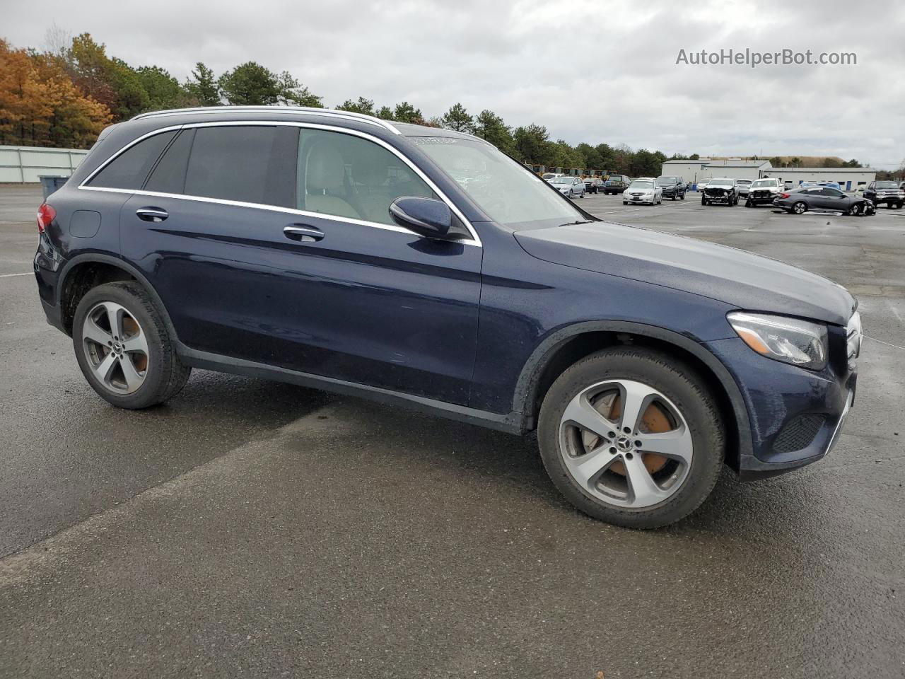 2019 Mercedes-benz Glc 300 4matic Blue vin: WDC0G4KB6KF557586