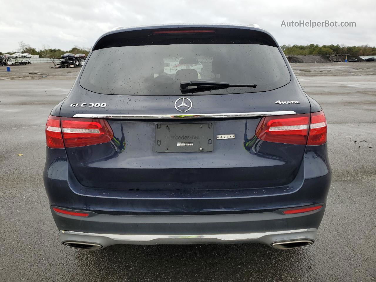 2019 Mercedes-benz Glc 300 4matic Синий vin: WDC0G4KB6KF557586