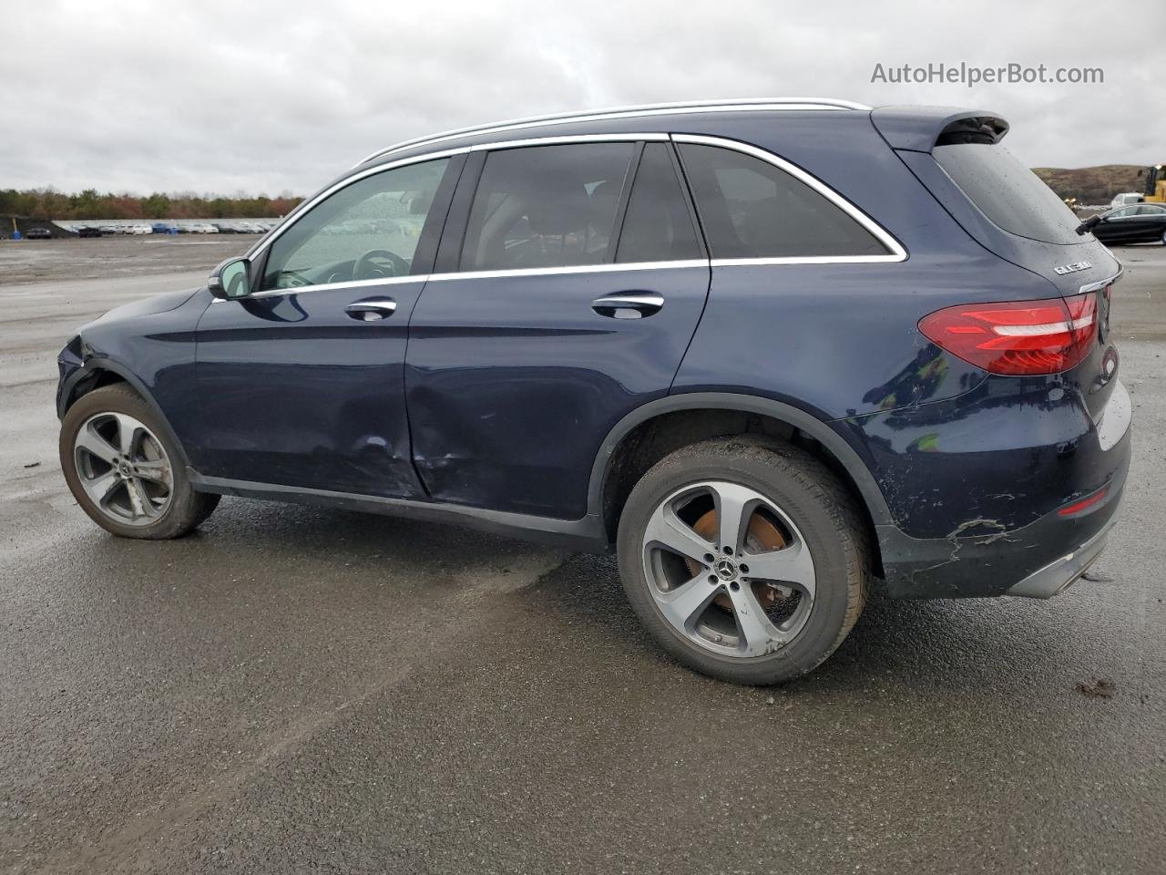 2019 Mercedes-benz Glc 300 4matic Синий vin: WDC0G4KB6KF557586