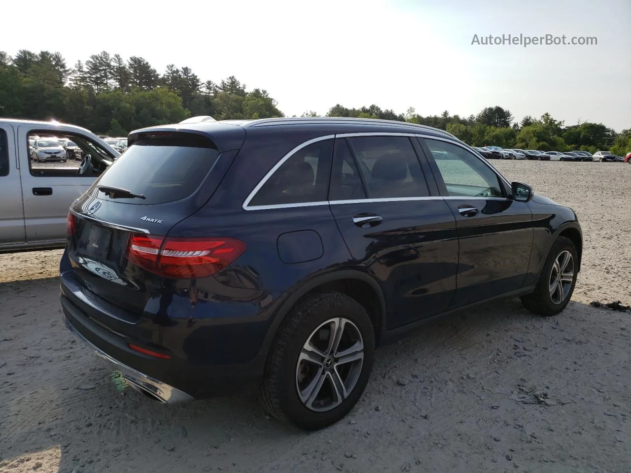 2019 Mercedes-benz Glc 300 4matic Синий vin: WDC0G4KB6KF577305