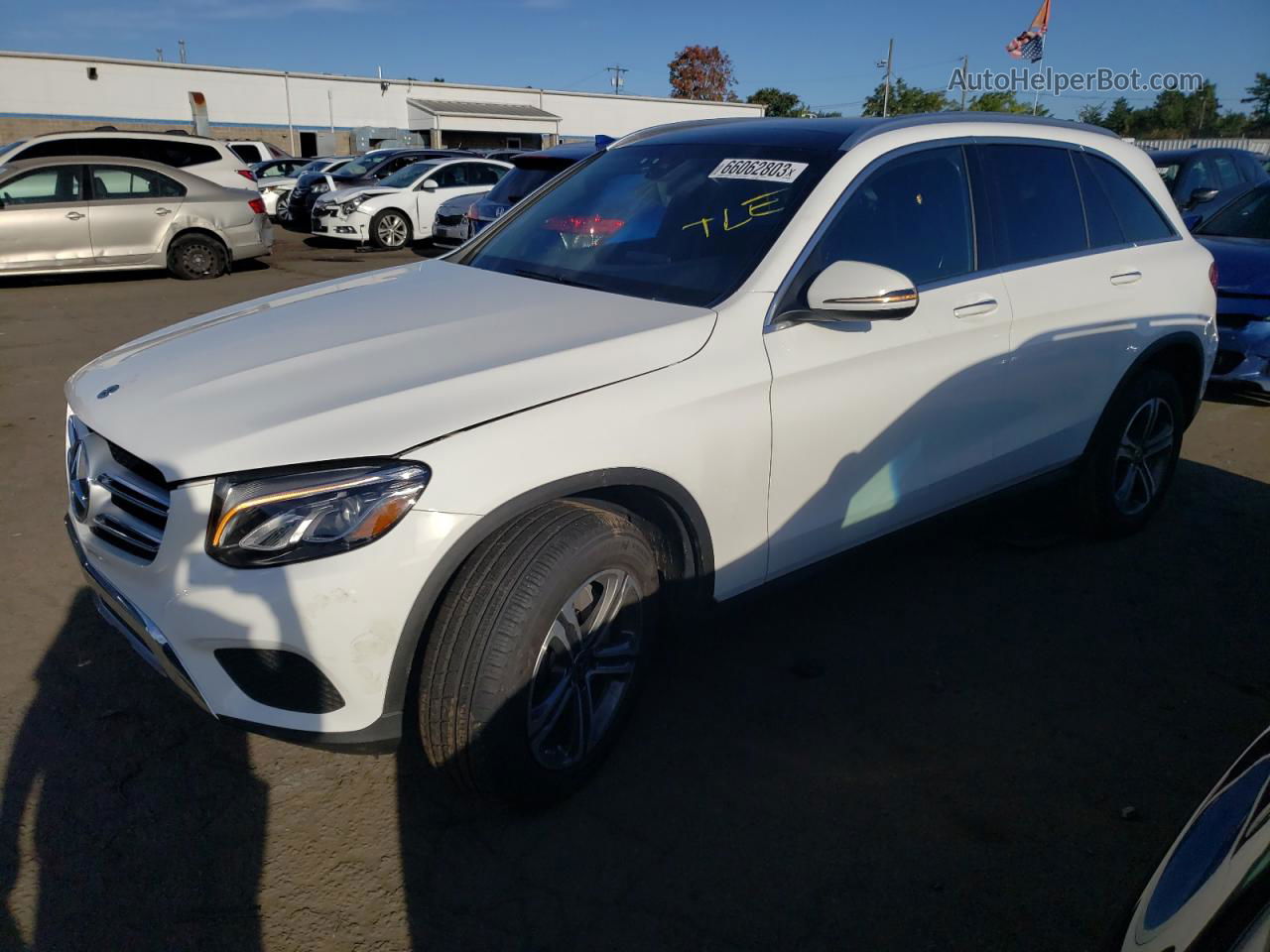 2019 Mercedes-benz Glc 300 4matic White vin: WDC0G4KB6KF596503