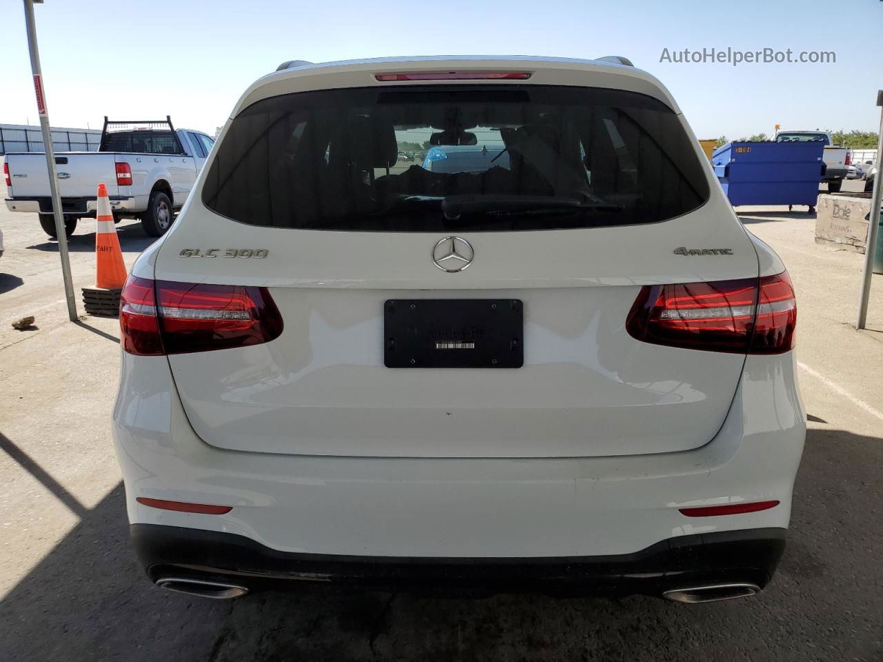 2019 Mercedes-benz Glc 300 4matic White vin: WDC0G4KB6KF662595