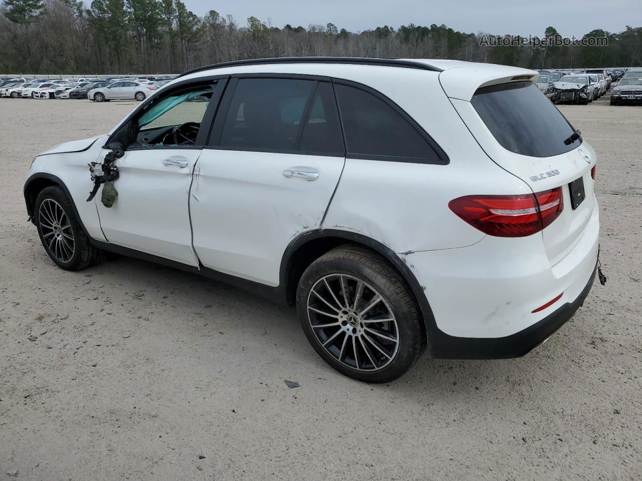 2019 Mercedes-benz Glc 300 4matic White vin: WDC0G4KB6KV123593