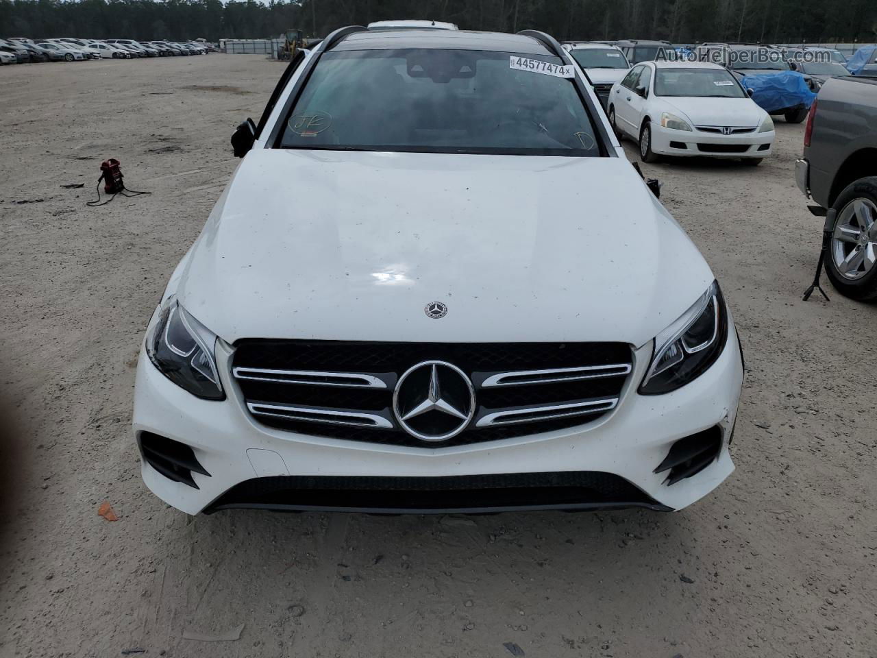 2019 Mercedes-benz Glc 300 4matic White vin: WDC0G4KB6KV123593