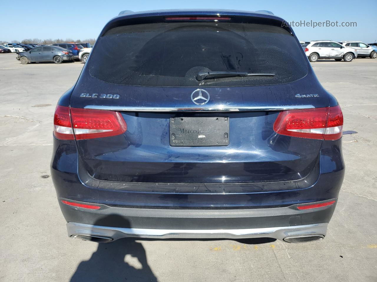 2019 Mercedes-benz Glc 300 4matic Синий vin: WDC0G4KB6KV145383