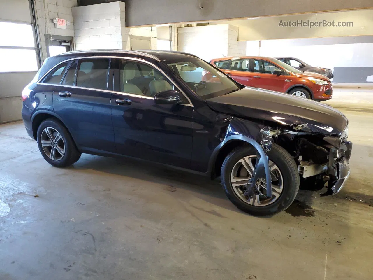 2019 Mercedes-benz Glc 300 4matic Blue vin: WDC0G4KB6KV174687