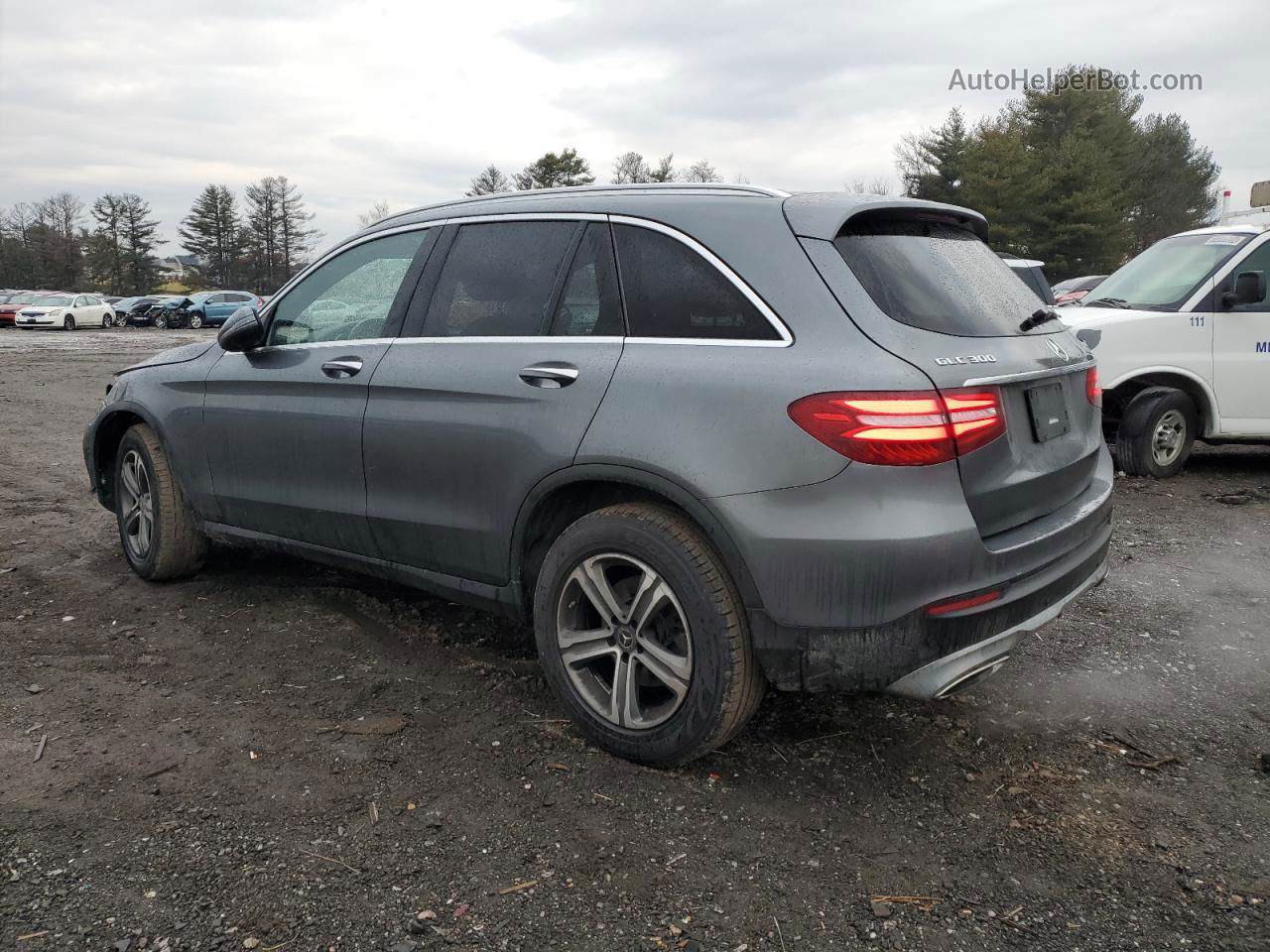 2019 Mercedes-benz Glc 300 4matic Gray vin: WDC0G4KB6KV180005